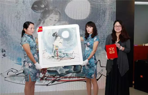 绿之韵董事长胡国安出席名家书画作品义卖活动 为爱举牌获首拍作品