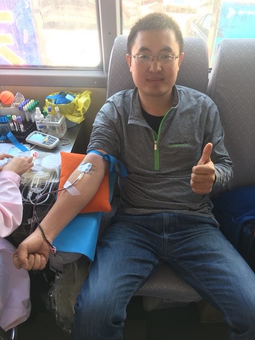 为爱伸出你的手 康宝莱东营分公司举行大型义务献血活动